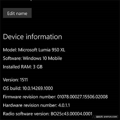 W(wng)ѱWin10 Mobile Redstone 14269Ó̥Q֮׃